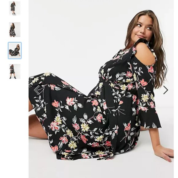 Simply Be wrap dress in print Size UK 24 - Picture 3 of 4